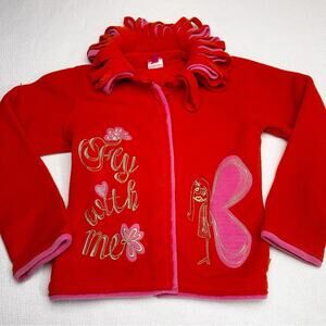 Oilily Pink and Orange Jacket fly with me with fringe